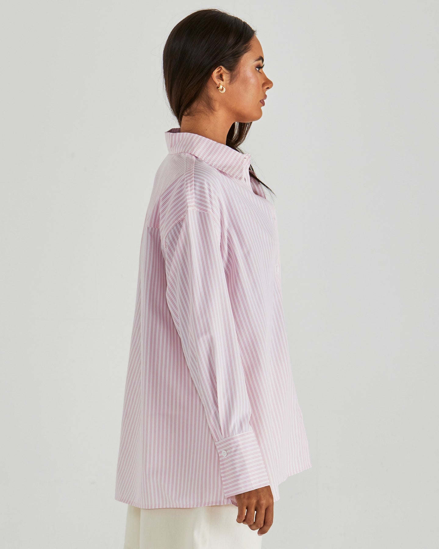 Sass Clothing Ambrose Shirt (Pink Stripe)