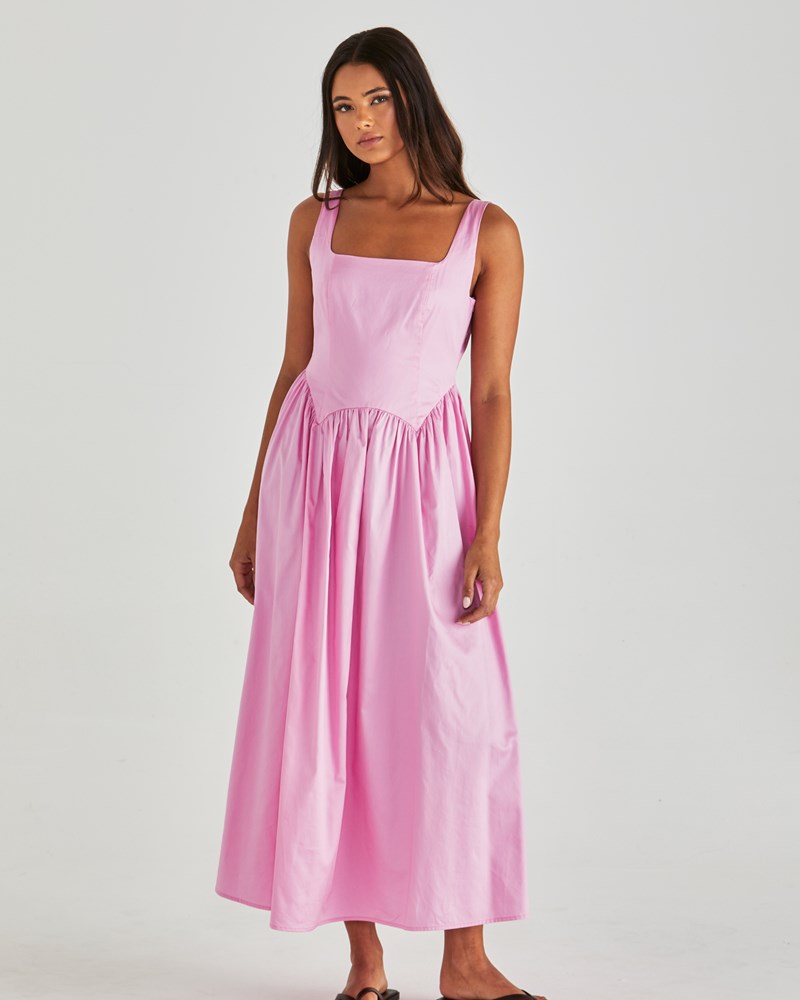 Image of Dresses. Product name - Aliah Dress- Candy Pink in Candy Pink colour by brand - Sass Clothing