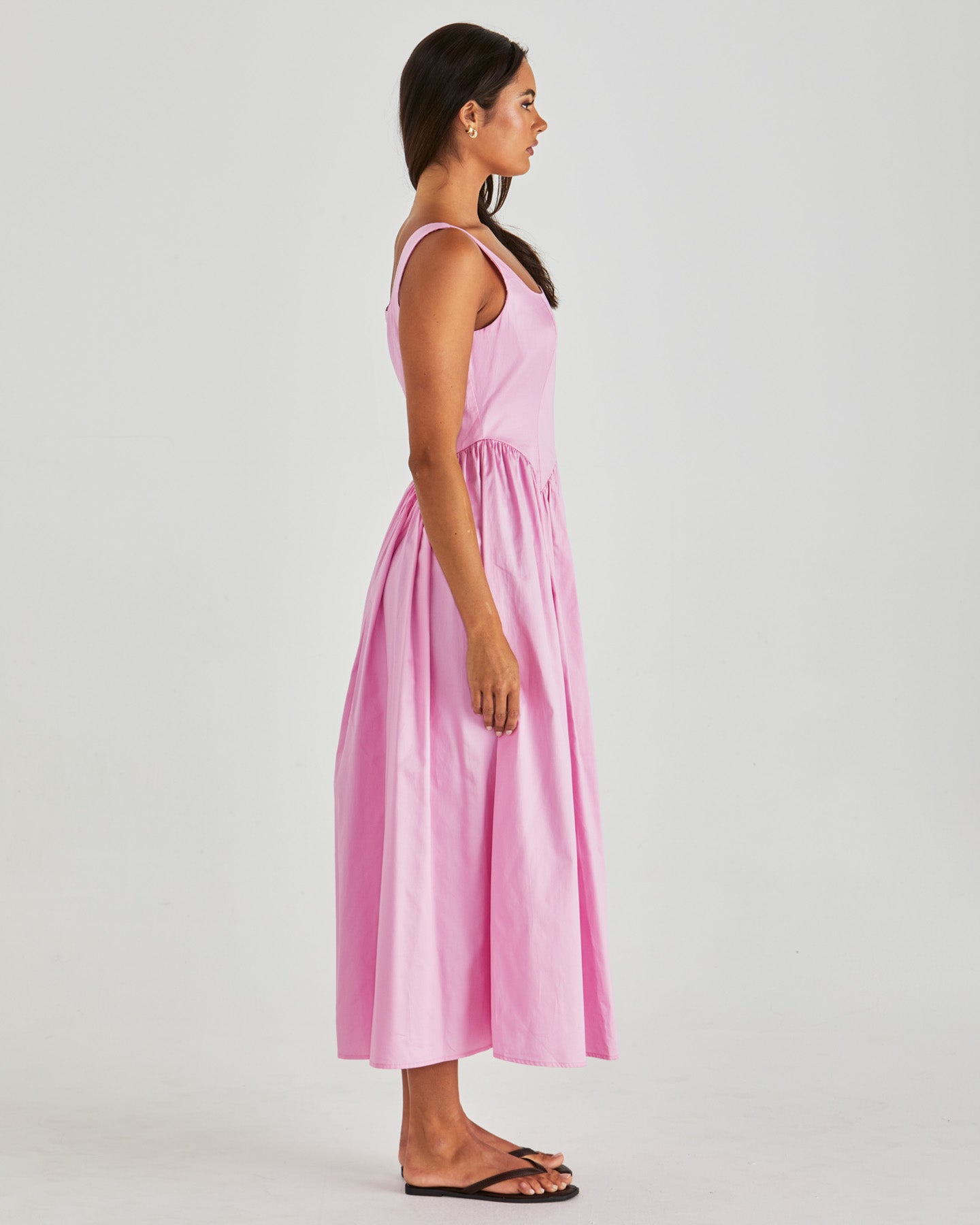 Sass Clothing Aliah Dress- (Candy Pink)