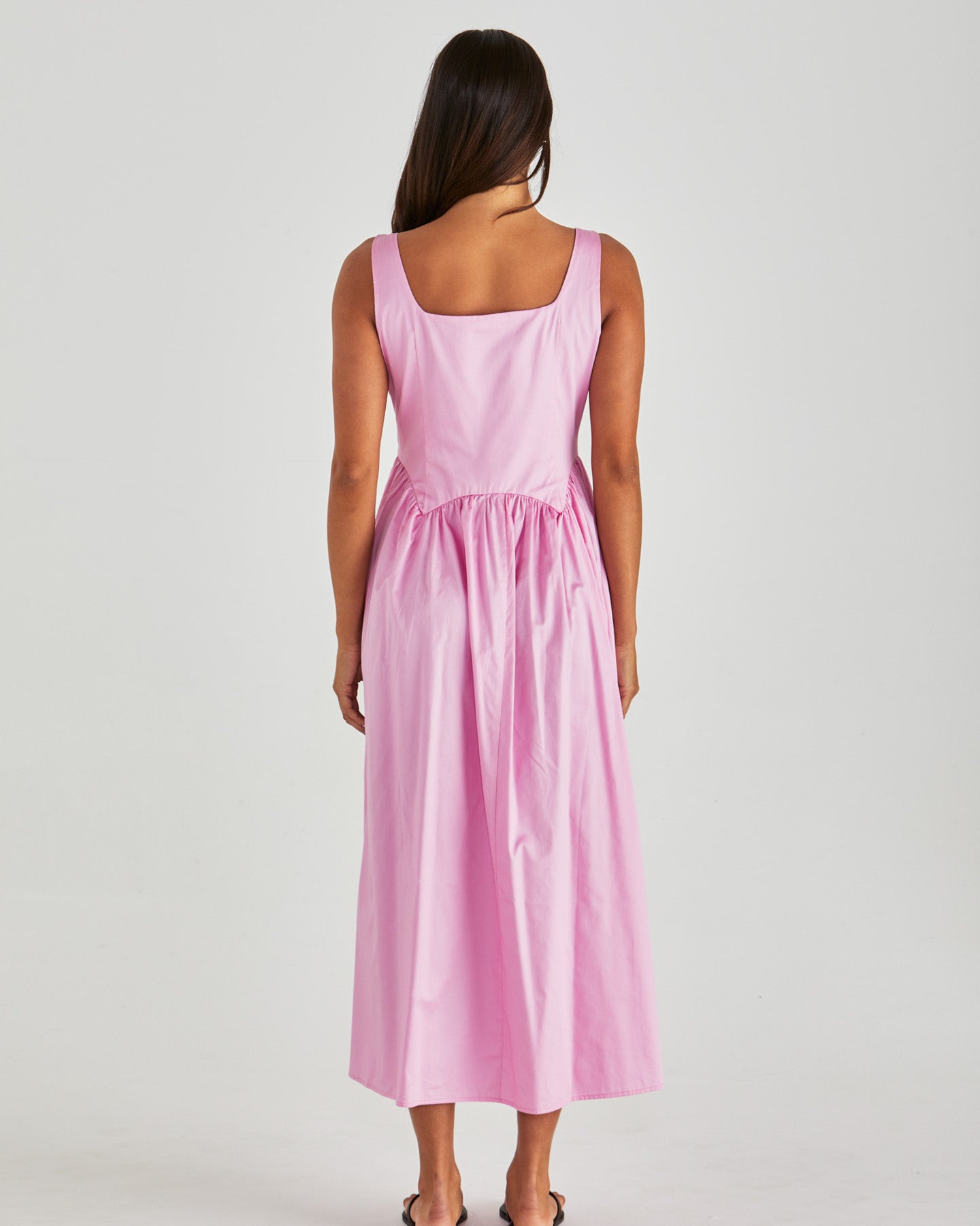 Sass Clothing Aliah Dress- (Candy Pink)