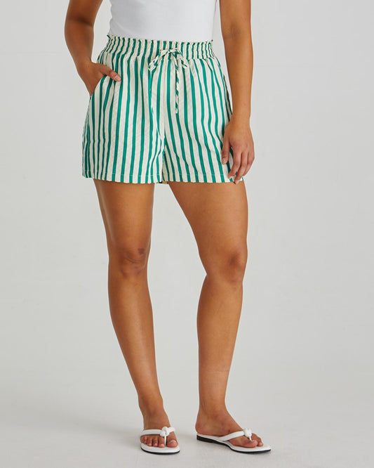 Sass Clothing Henri Short (Green Stripe)