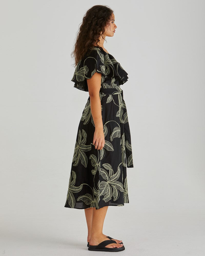 Sass Clothing Rosita Ruffle Dress (Black)