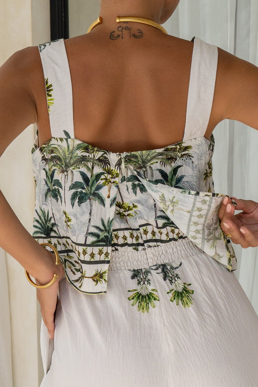 Heychic Sabina Tropical Jumpsuit (Green)