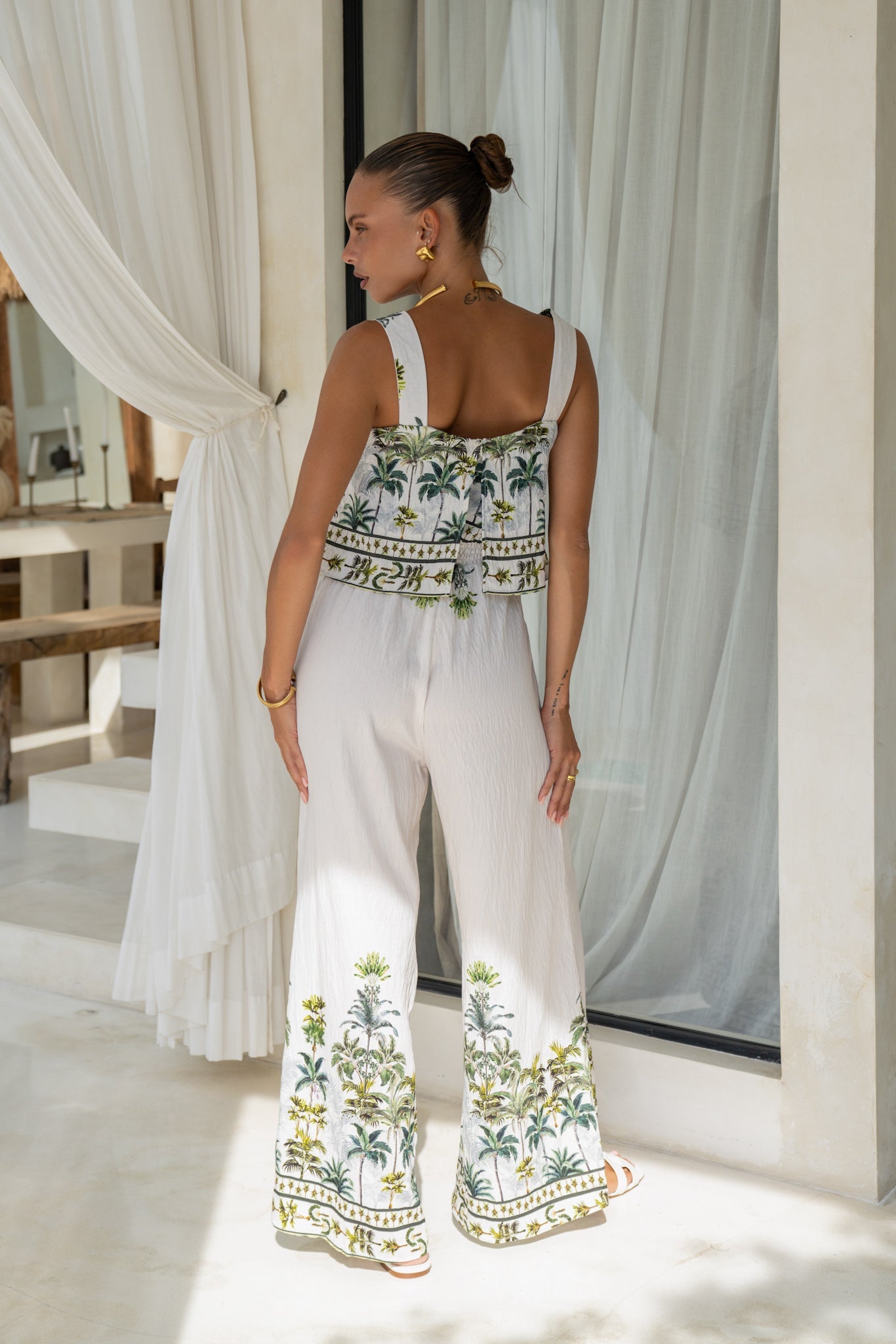 Heychic Sabina Tropical Jumpsuit (Green)