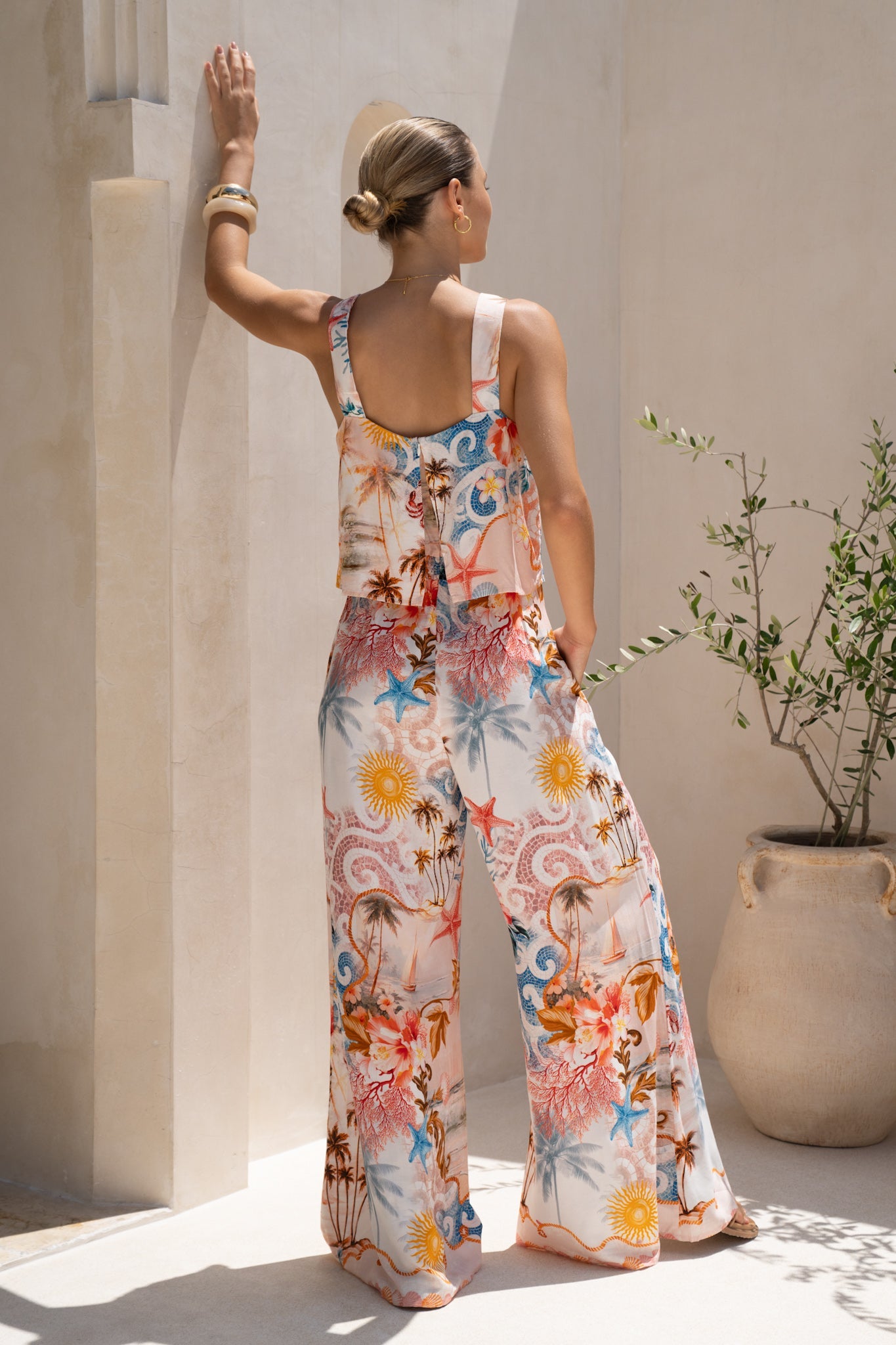 HEYCHIC Lumeia Tropical Jumpsuit (Pink)