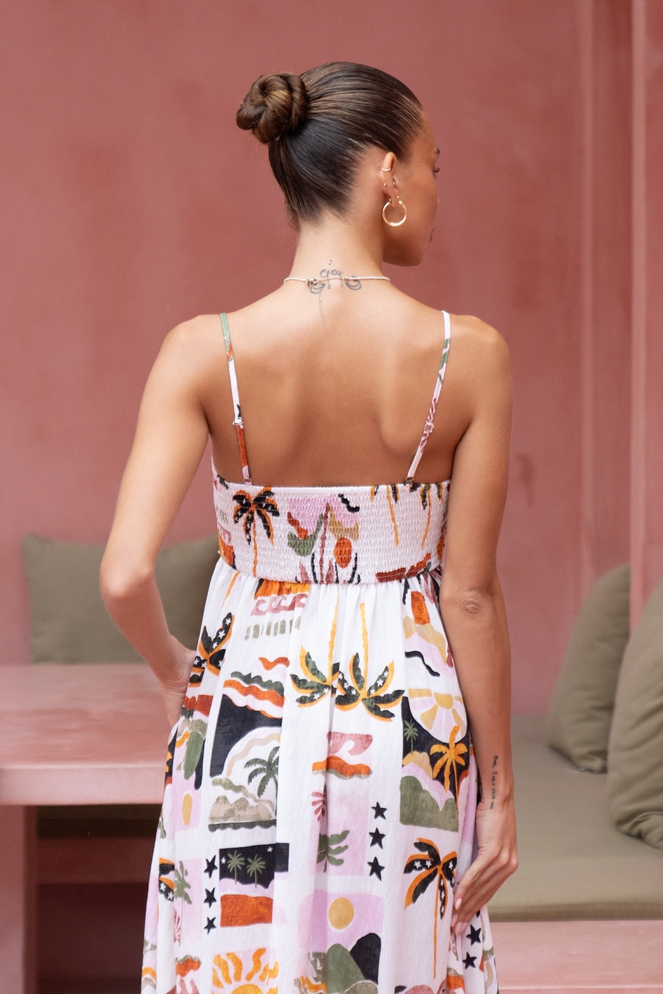 Heychic Aeliana Multicolour Tropical Flared Maxi Dress (Multi)