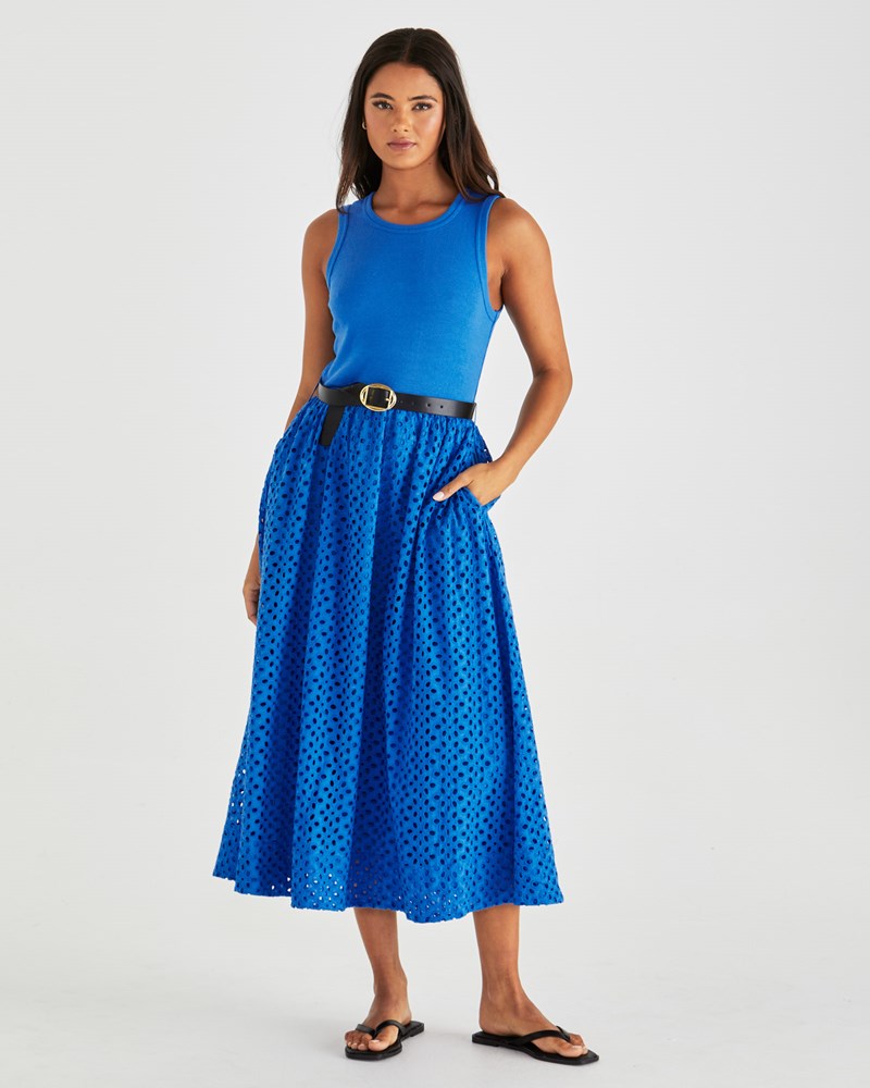 Sass Clothing Pattie Dress (Bright Blue)