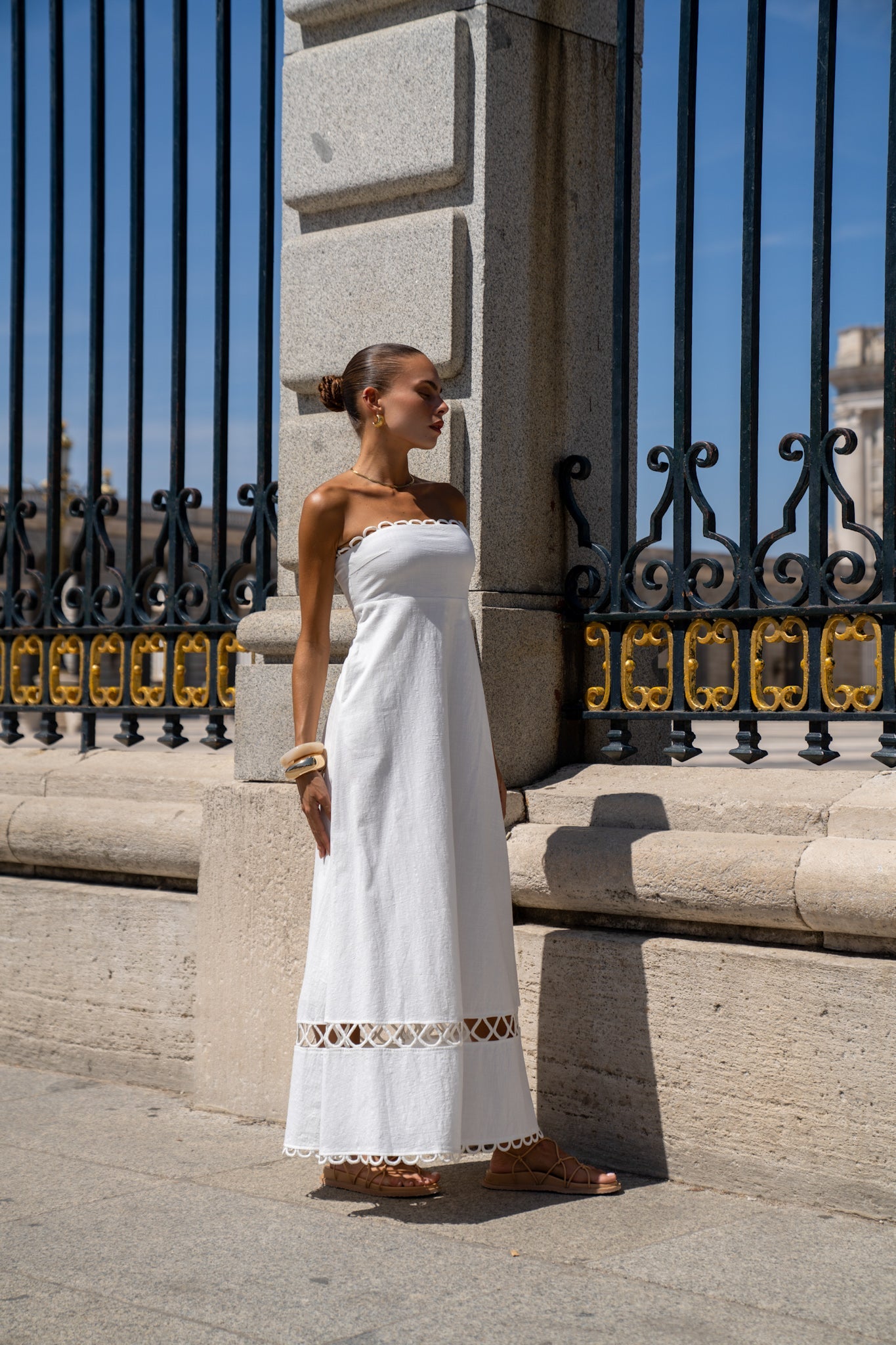 HEYCHIC Isobel Maxi Dress (White)