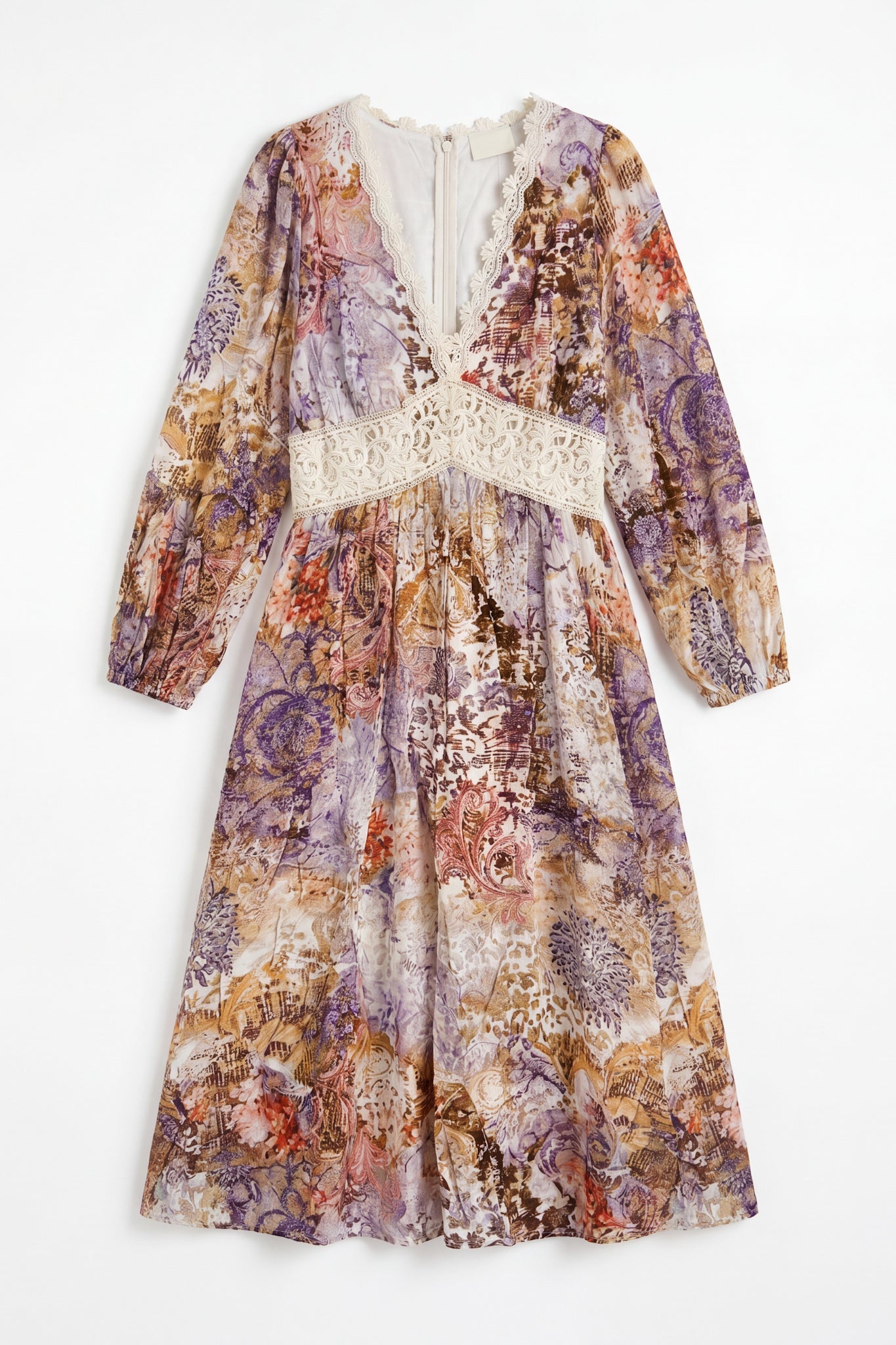 HEYCHIC Lia Purple Maxi Dress (Floral)