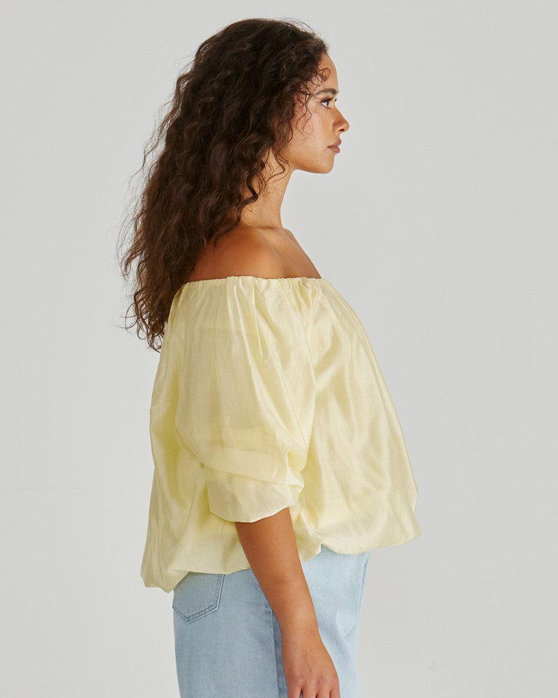 Sass Clothing Sofie Off Shoulder Top (Yellow)