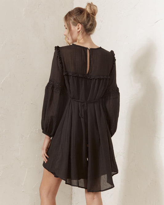 HEYCHIC Haidyn Ruffles Mini Dress (Black)