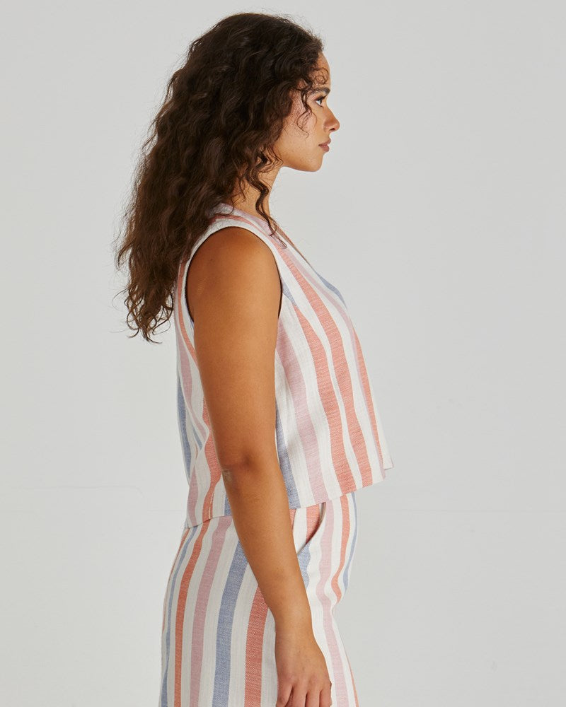 Sass Clothing Travis Vest (Multi Stripe)