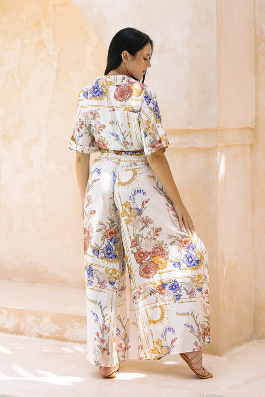 Heychic Melina Floral Wide Leg Pants (Multicolour)