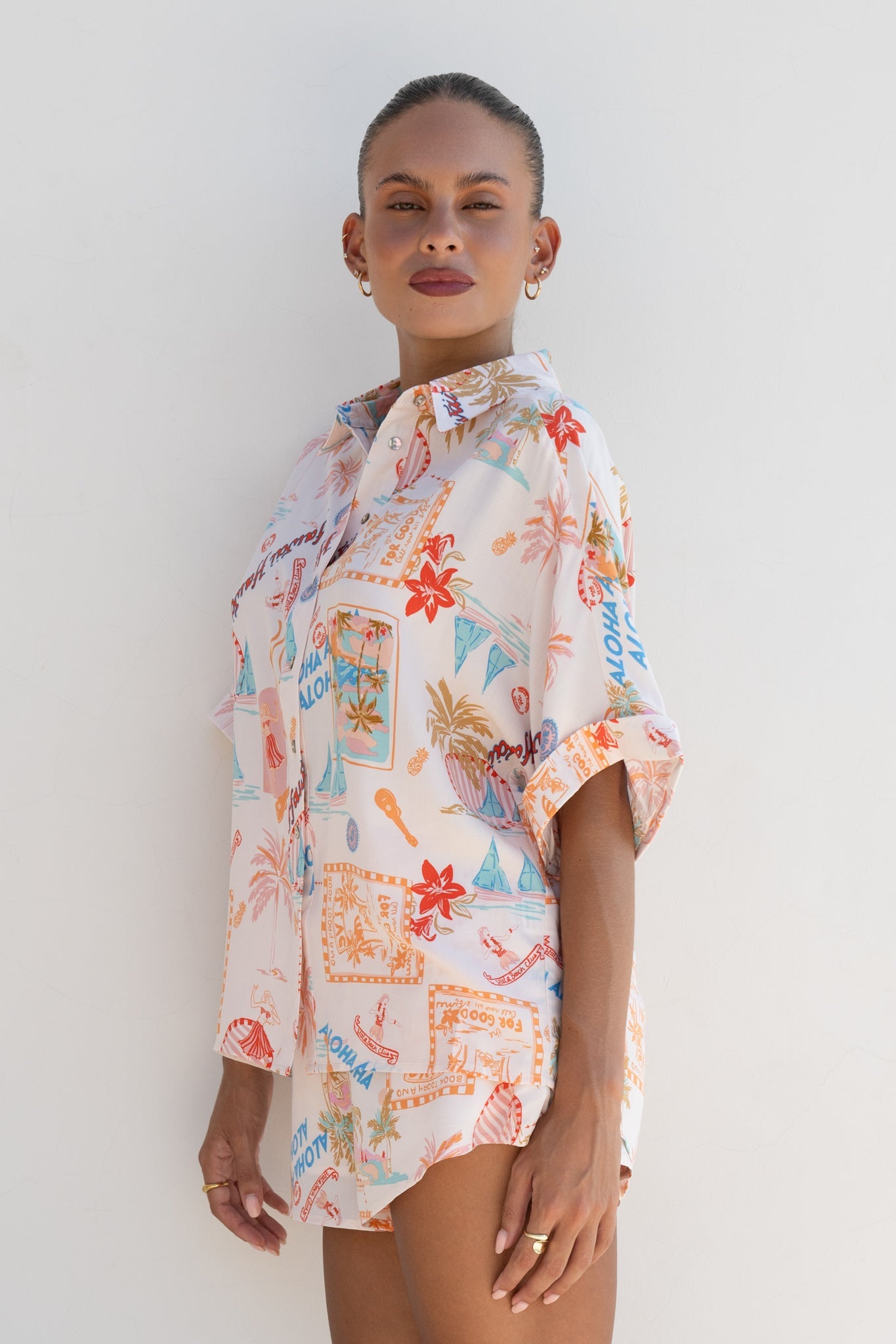 Heychic Aloha Multicolour Abstract Shirt (Multi)