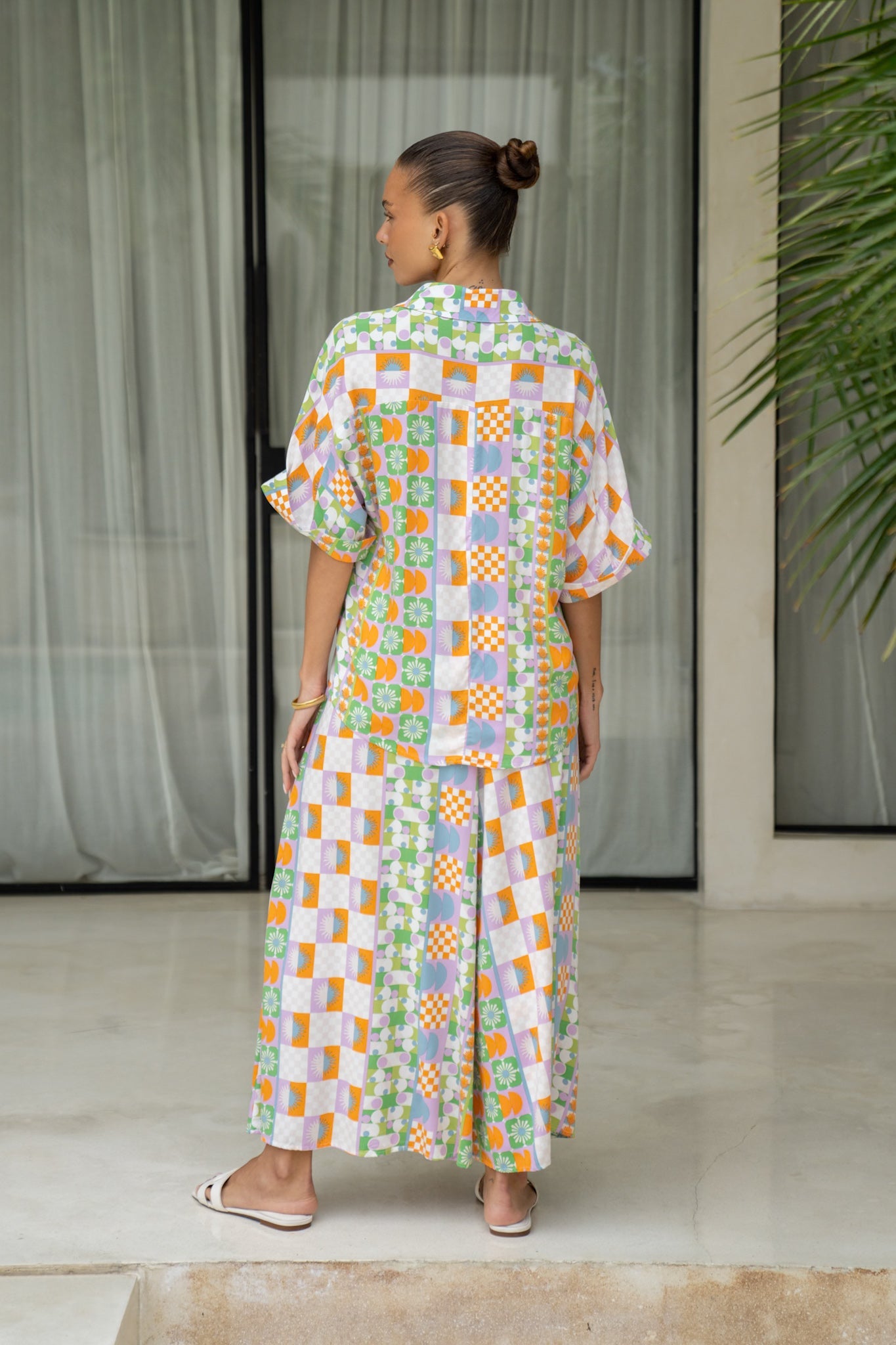 Heychic Annelie Multicolour Abstract Tile Shirt (Multi)