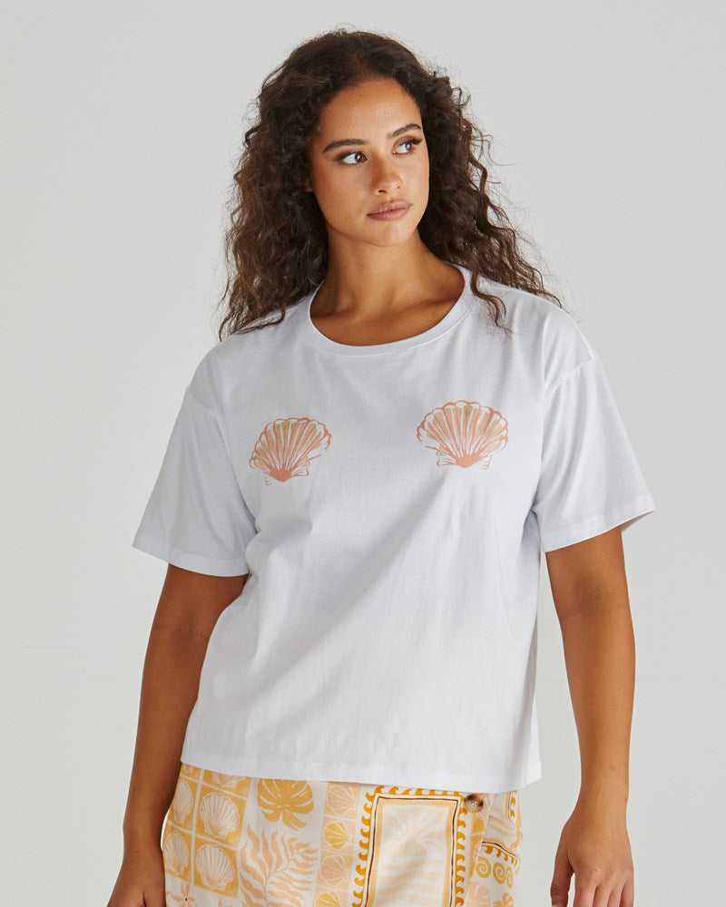 Sass Clothing Cynthia Tee (Seashell)