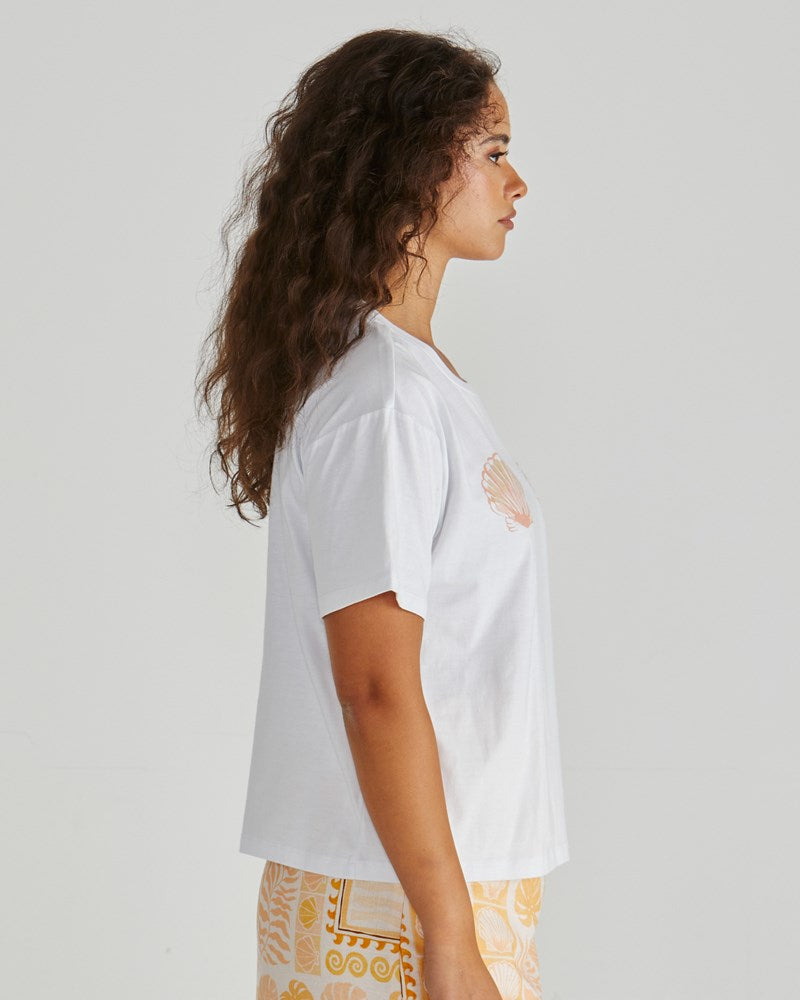 Sass Clothing Cynthia Tee (Seashell)
