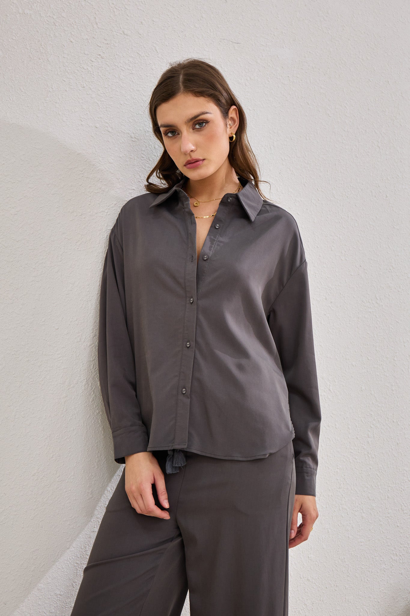 Heychic Page Charcoal Cupro (Shirt)