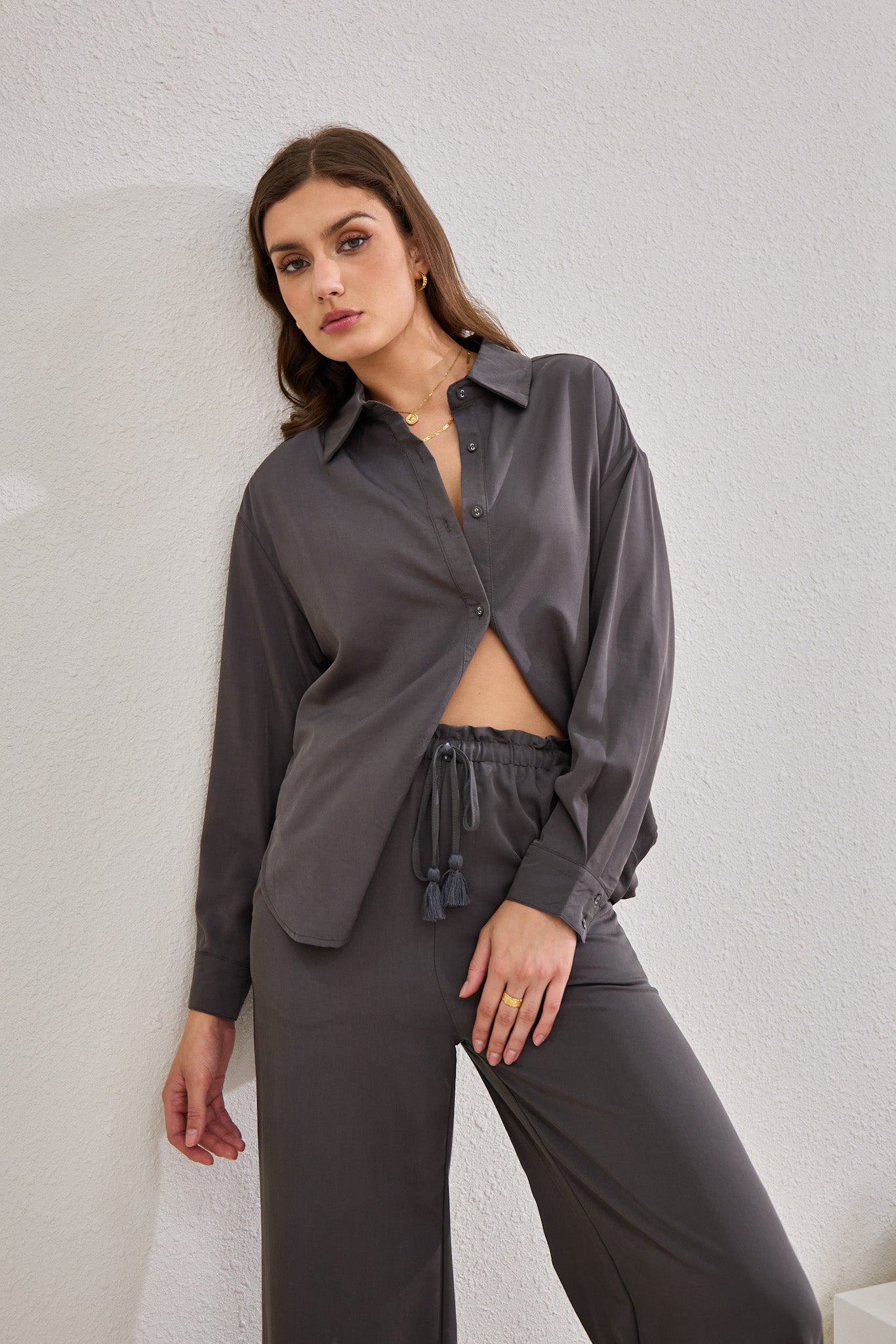 Heychic Page Charcoal Cupro (Shirt)