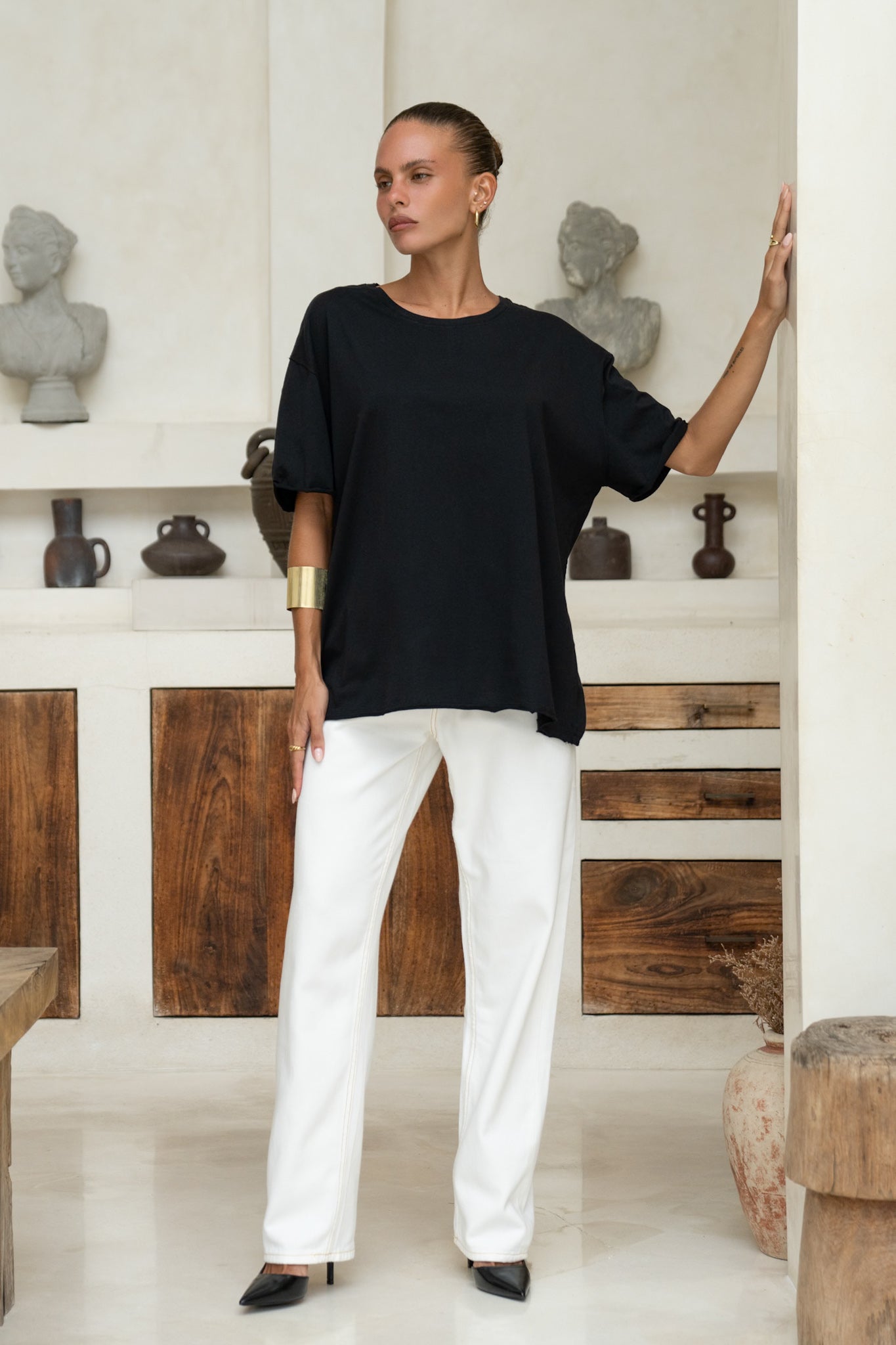 Heychic Jordyn Oversized T-Shirt (Black)