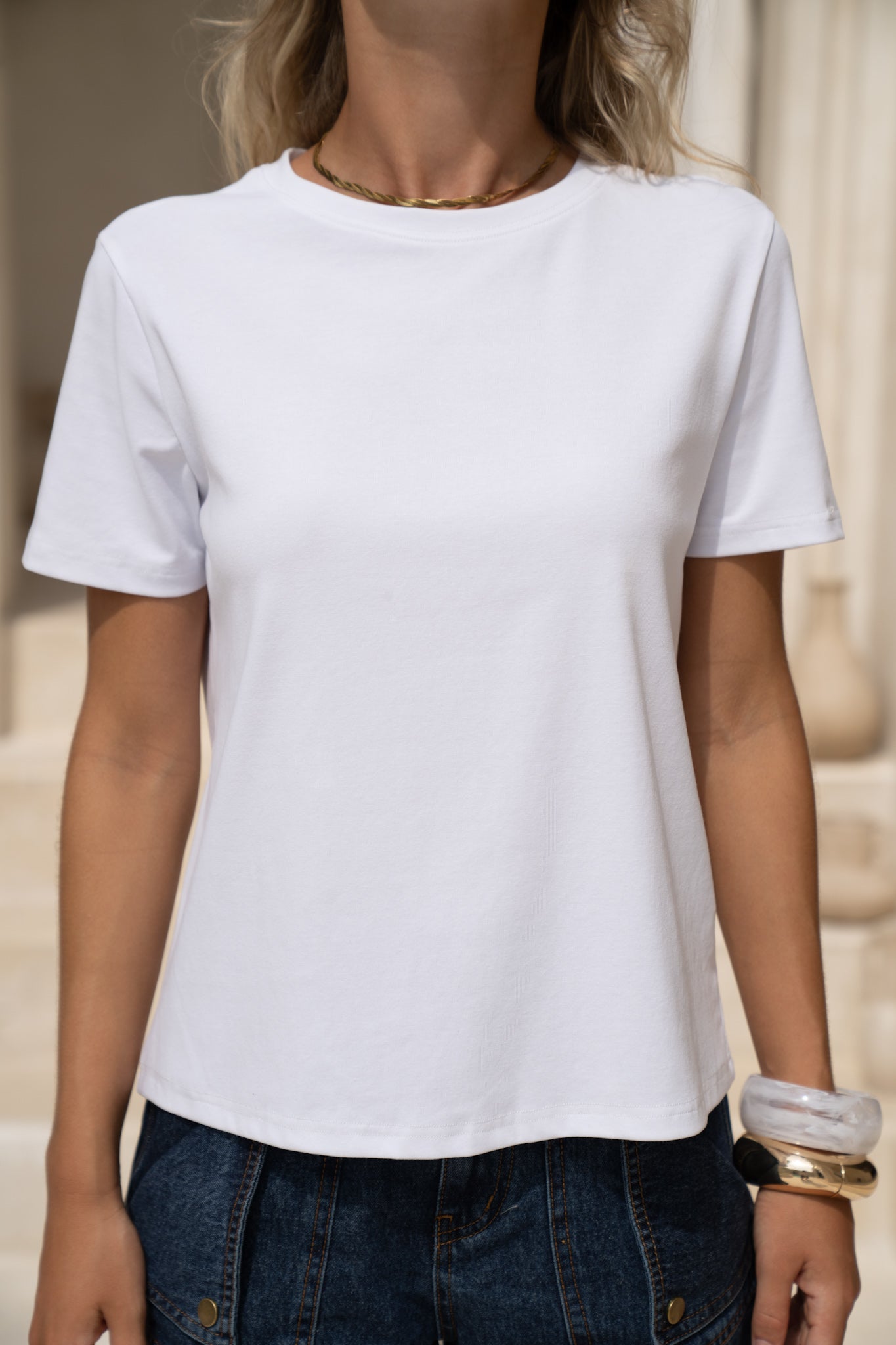 HEYCHIC Nox Classic Fit T-Shirt (White)