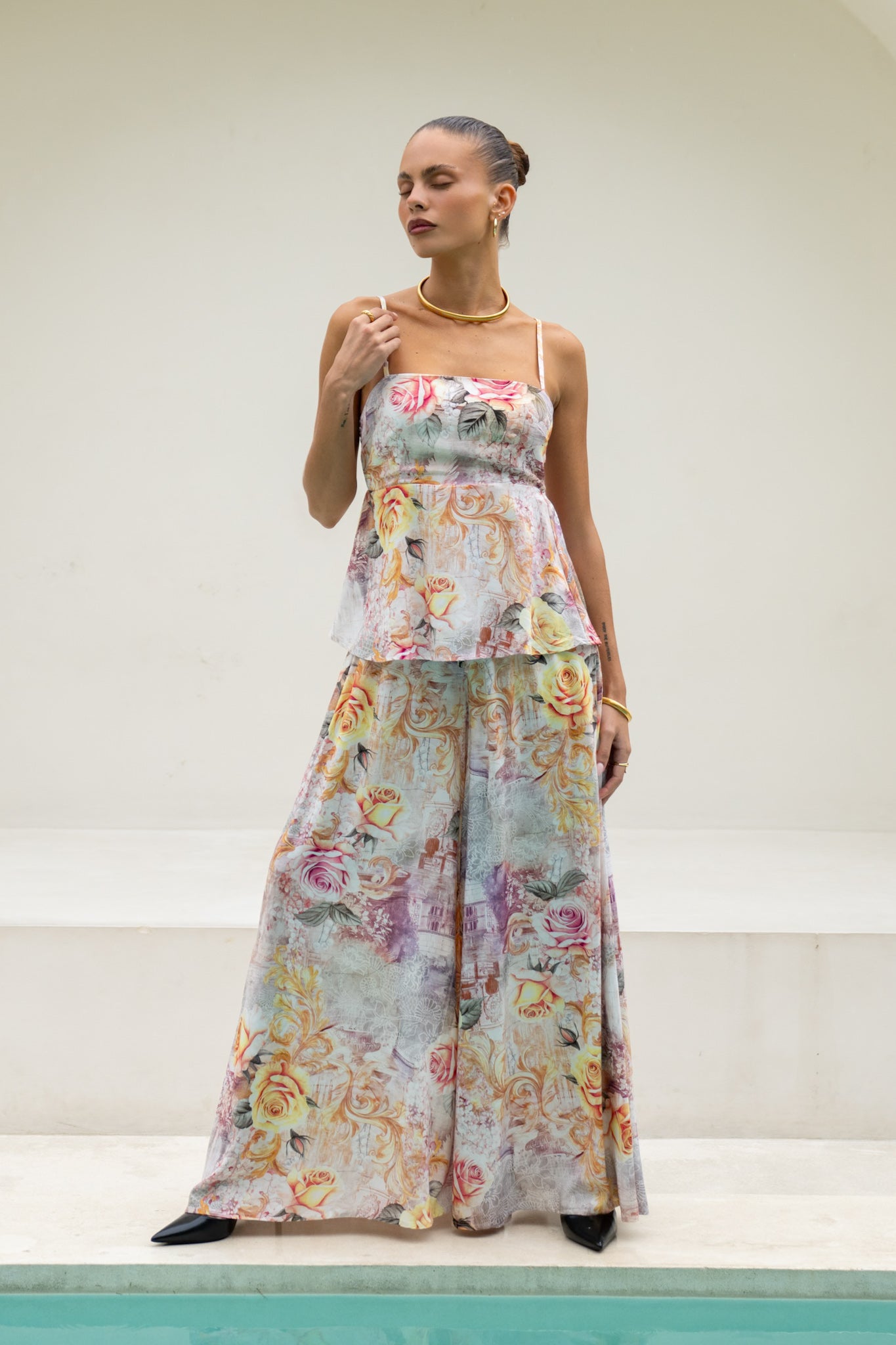 Heychic Carmella Floral Cami Top (Pink)