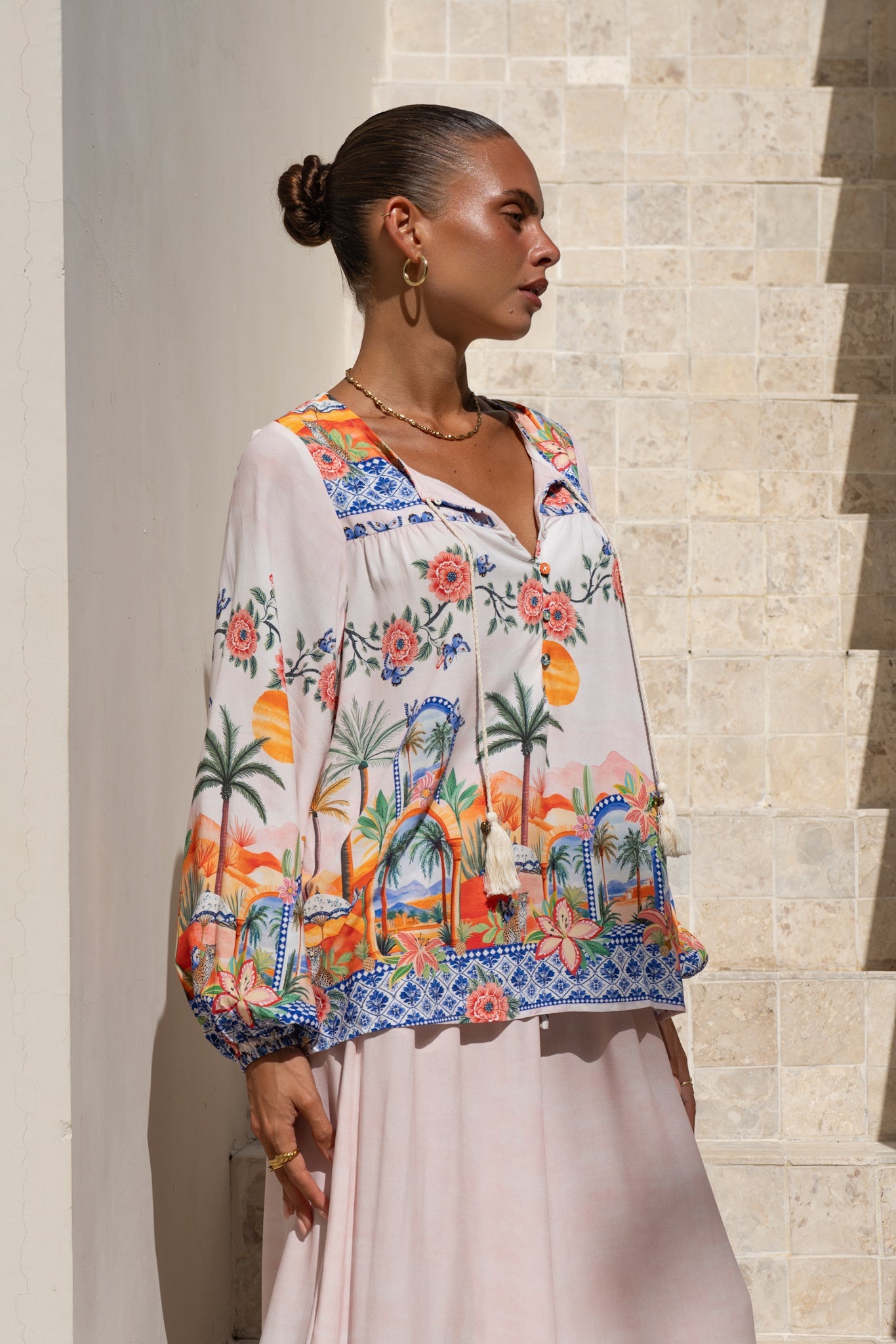 Heychic Zoraida Multicolour Tropical Blouse (Multi)