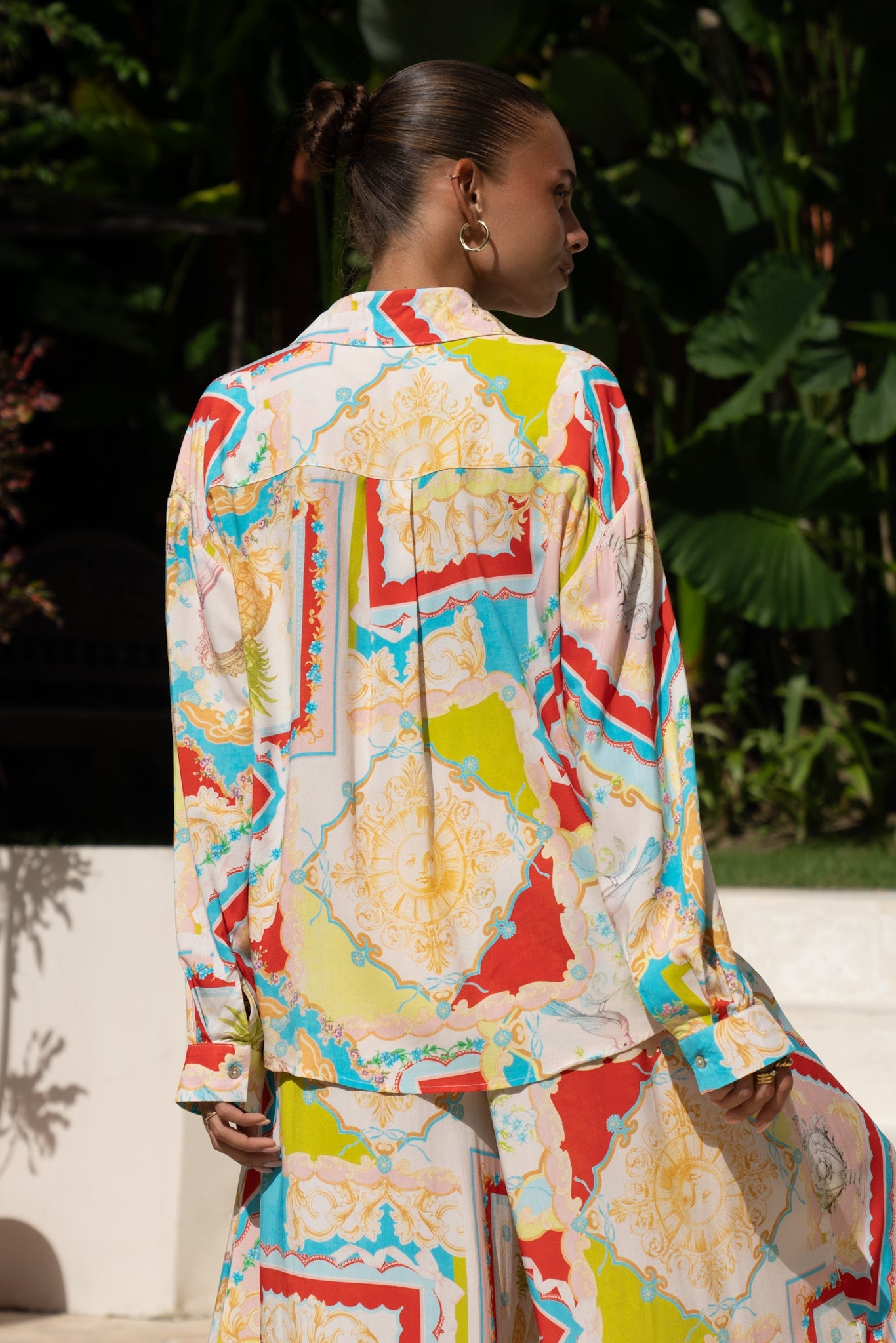Heychic Anicetta Multicolour Patchwork Long Sleeve Shirt (Multi)