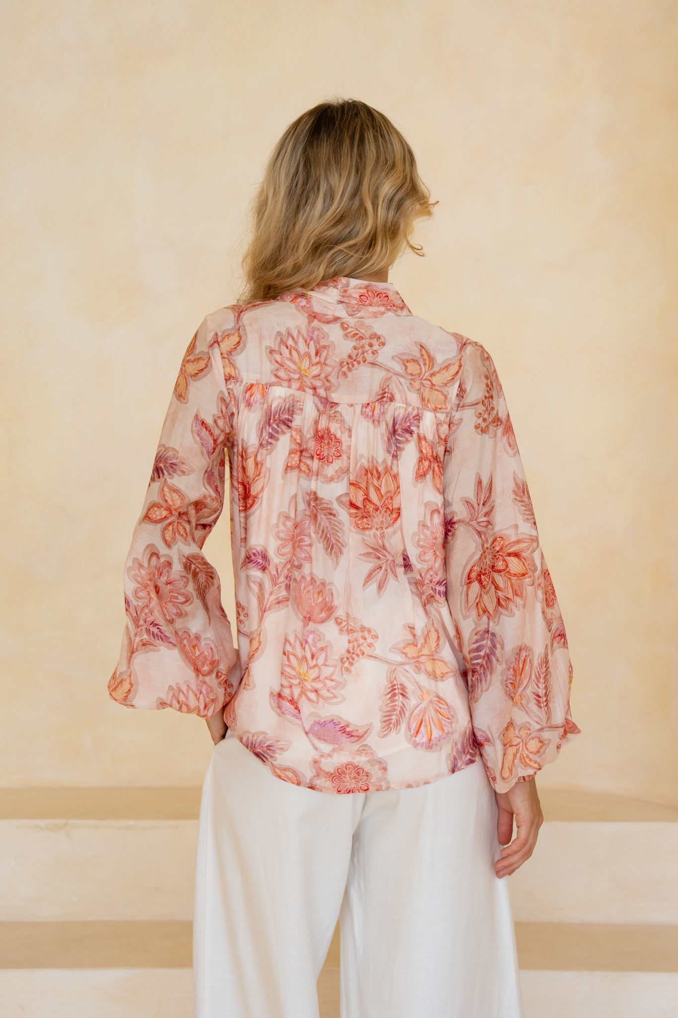 HEYCHIC Marlowe Floral Blouse (Pink)