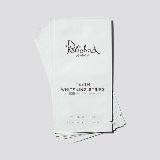 Image of Teeth Whiteners. Product name - Teeth Whitening Strips in colour by brand - Polished London