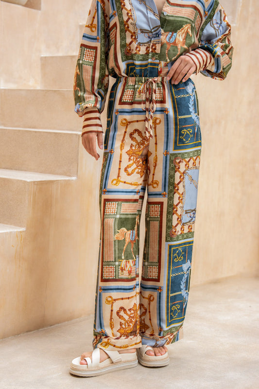HEYCHIC Aven Abstract Pants (Multi)
