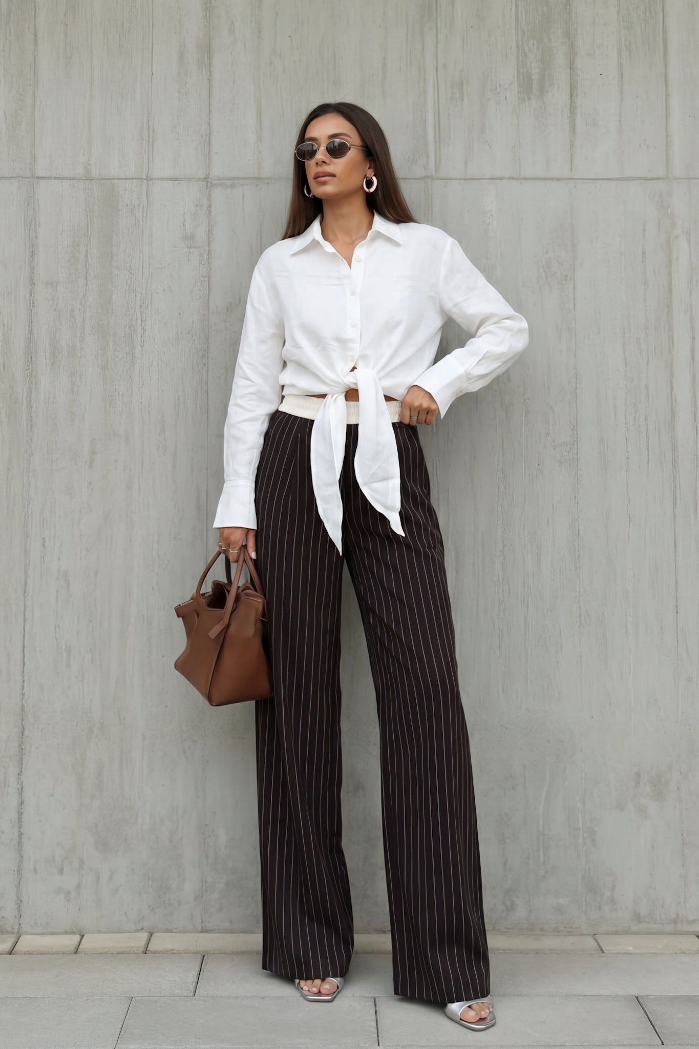 HEYCHIC Luma Wrap Shirt (White)