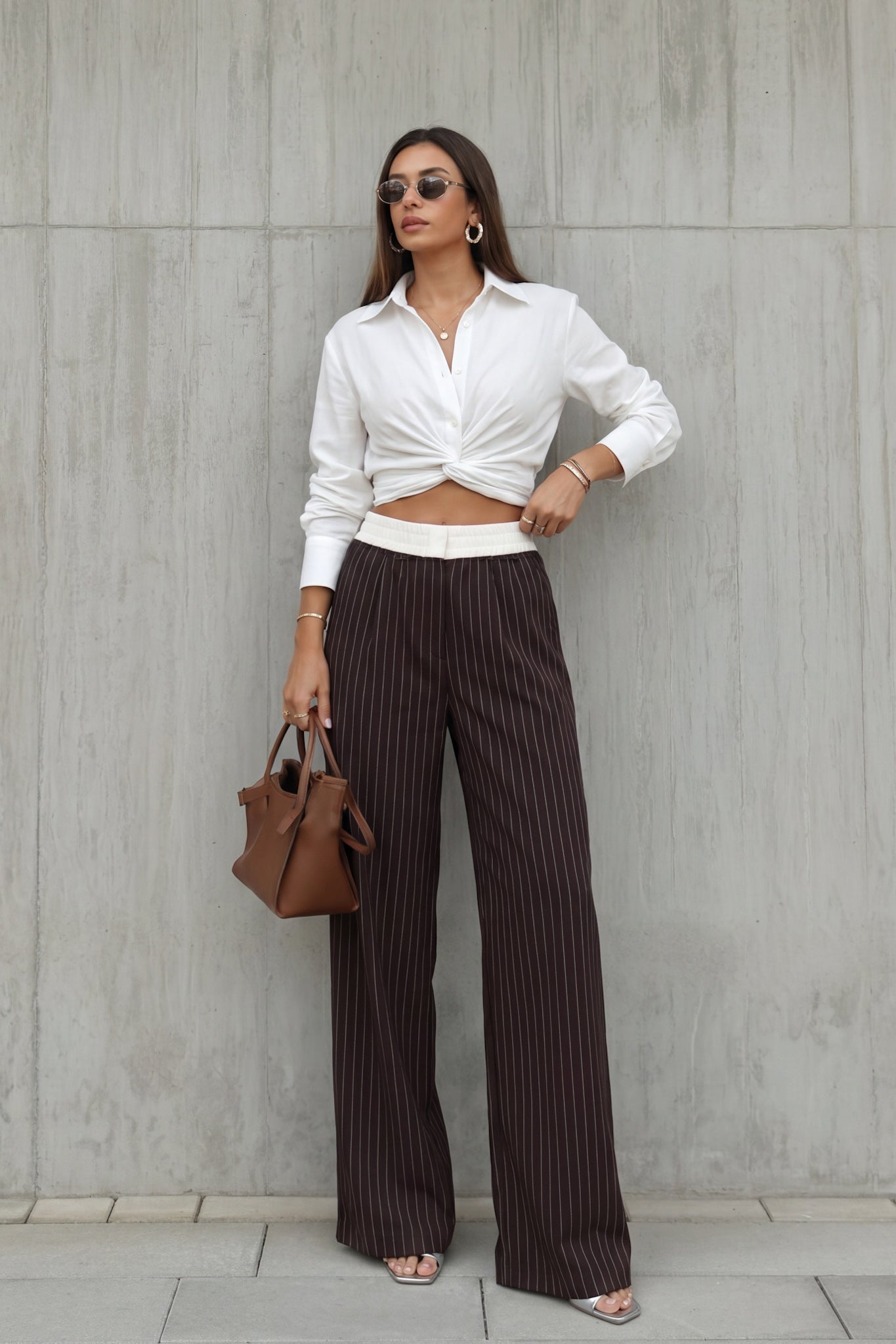 HEYCHIC Luma Wrap Shirt (White)