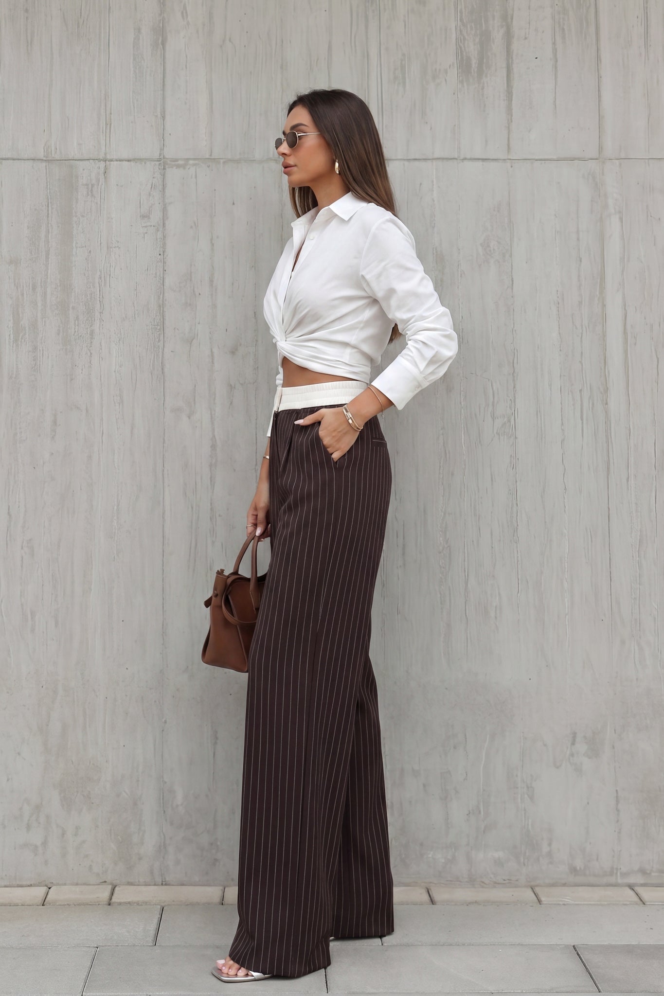 HEYCHIC Luma Wrap Shirt (White)