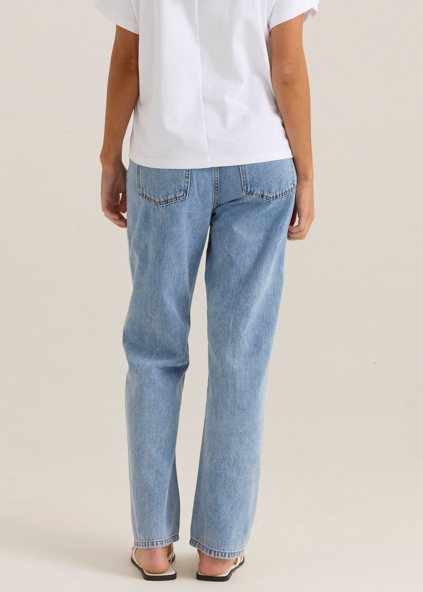 Sass Clothing Kalani Straight Leg Jean (90'S Blue Wash)