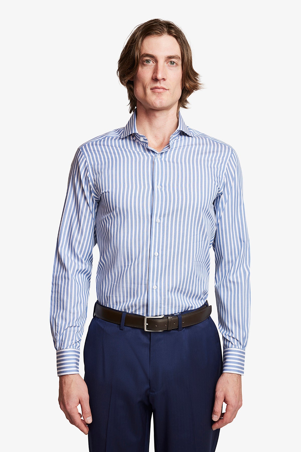 Image of Shirts. Product name - Alton Blue in Blue colour by brand - Anthony Squires