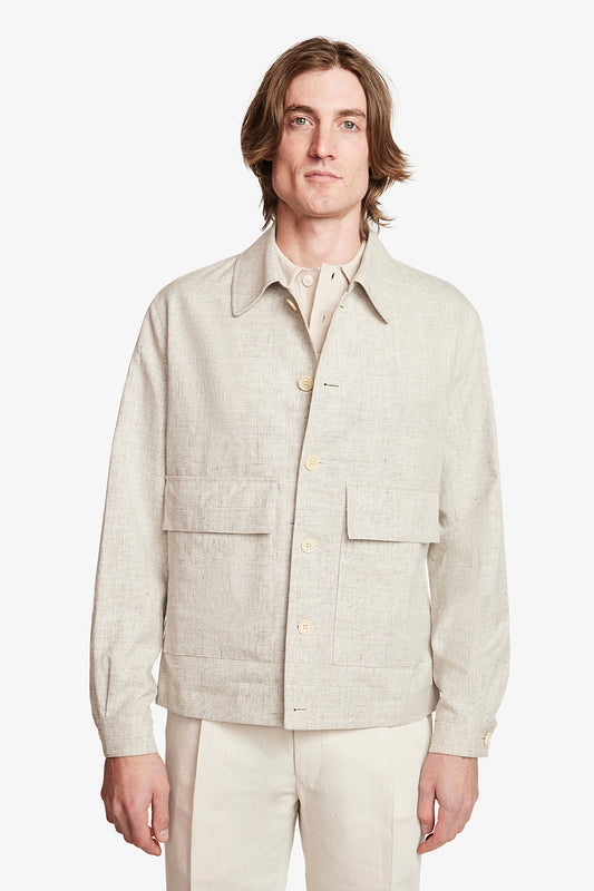 Image of Coats & Jackets. Product name - Bari Stone in Stone colour by brand - Anthony Squires