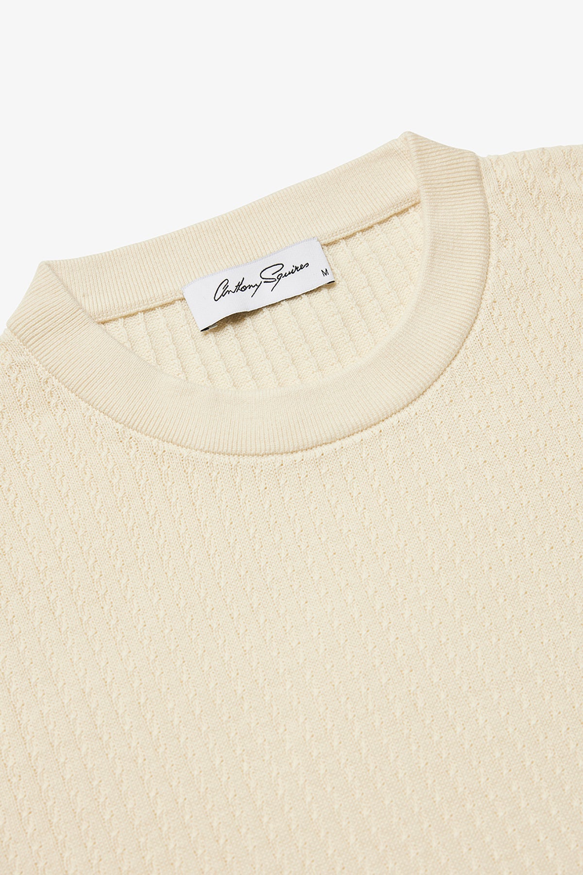 Anthony Squires Braided Knit Tee (Cream)