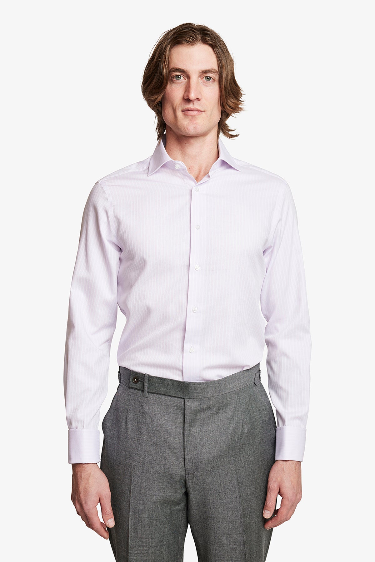 Image of Shirts. Product name - Garret Lilac in Lilac colour by brand - Anthony Squires