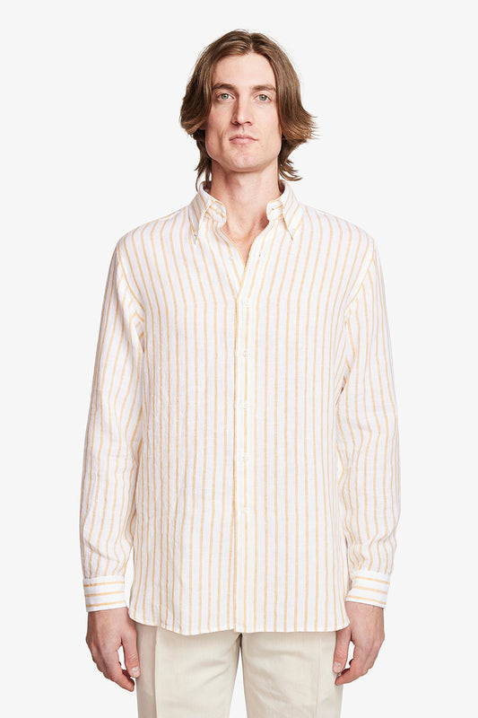 Image of Shirts. Product name - Max Yellow in Yellow colour by brand - Anthony Squires
