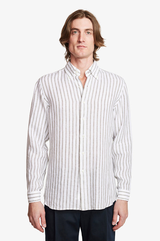 Image of Shirts. Productname: Max Olive in Olive colour by brand - Anthony Squires