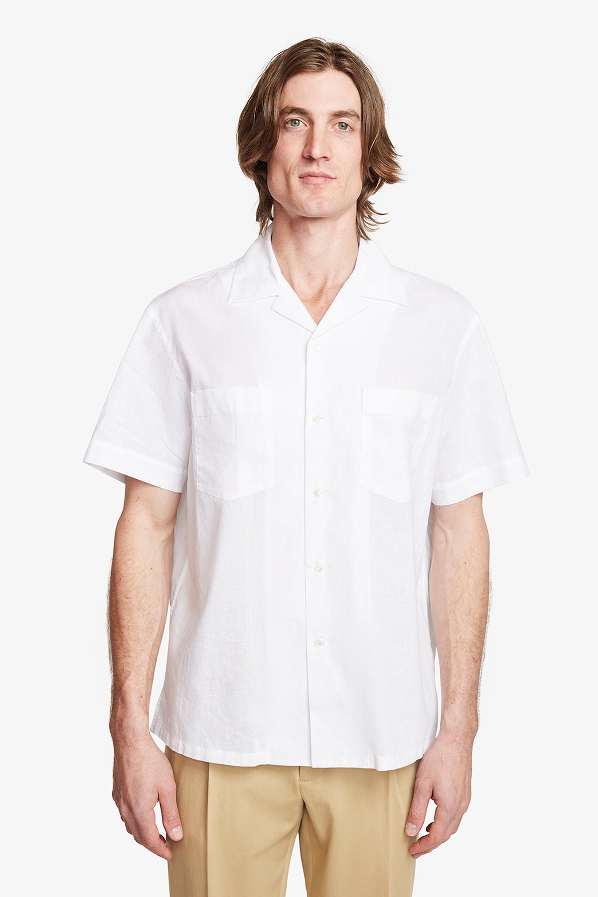 Image of Shirts. Product name - Pad White in White colour by brand - Anthony Squires