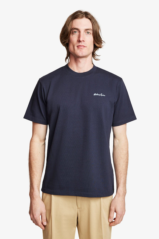 Image of T-Shirts. Product name - Riviera Navy Blue in Blue colour by brand - Anthony Squires