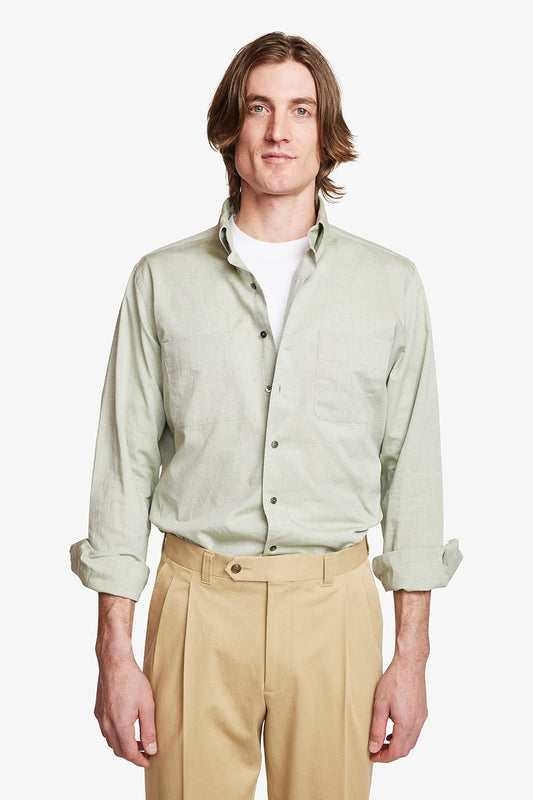 Image of Shirts. Product name - Sam Green in Green colour by brand - Anthony Squires