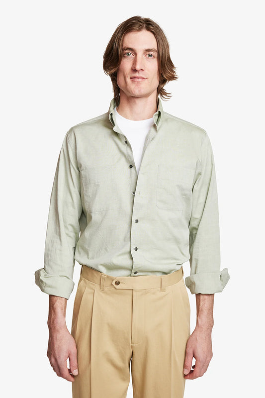 Image of Shirts. Product name - Sam Green in Green colour by brand - Anthony Squires