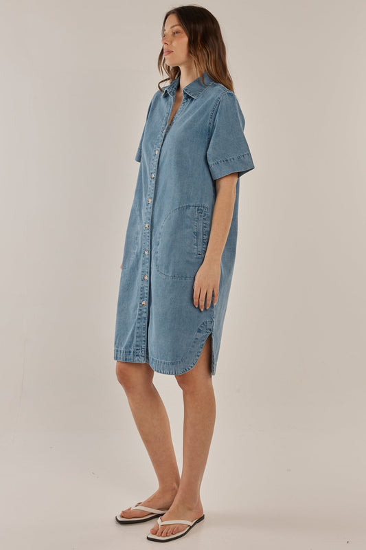 Betty Basics Dawson Denim Dress (Medium Wash)