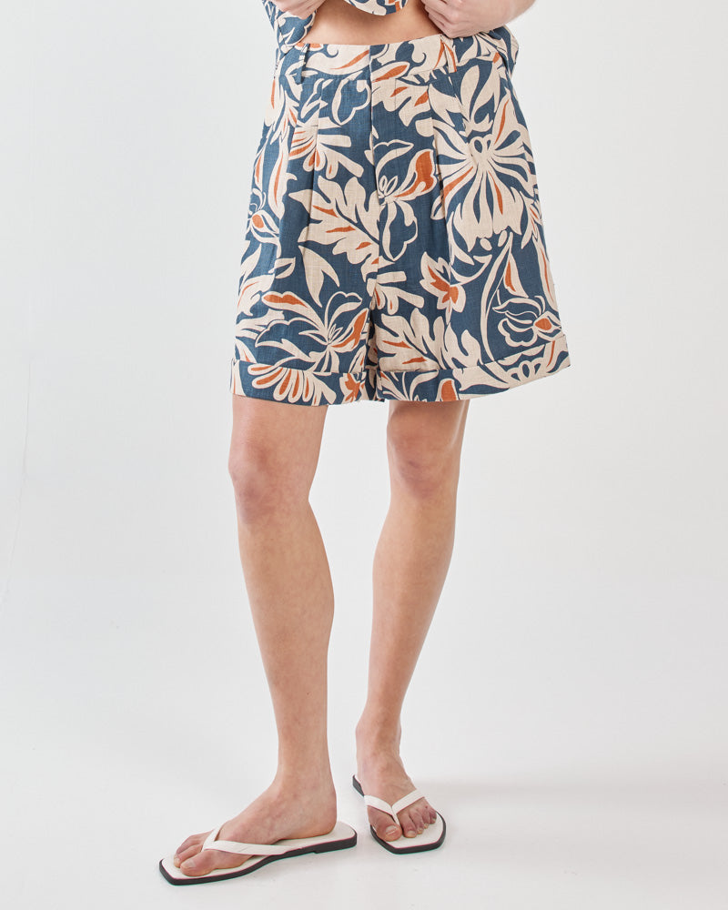 Image of a model wearing Shorts. Product name - Jana Short Wild Orchid in Wild Orchid colour by brand - Sass Clothing