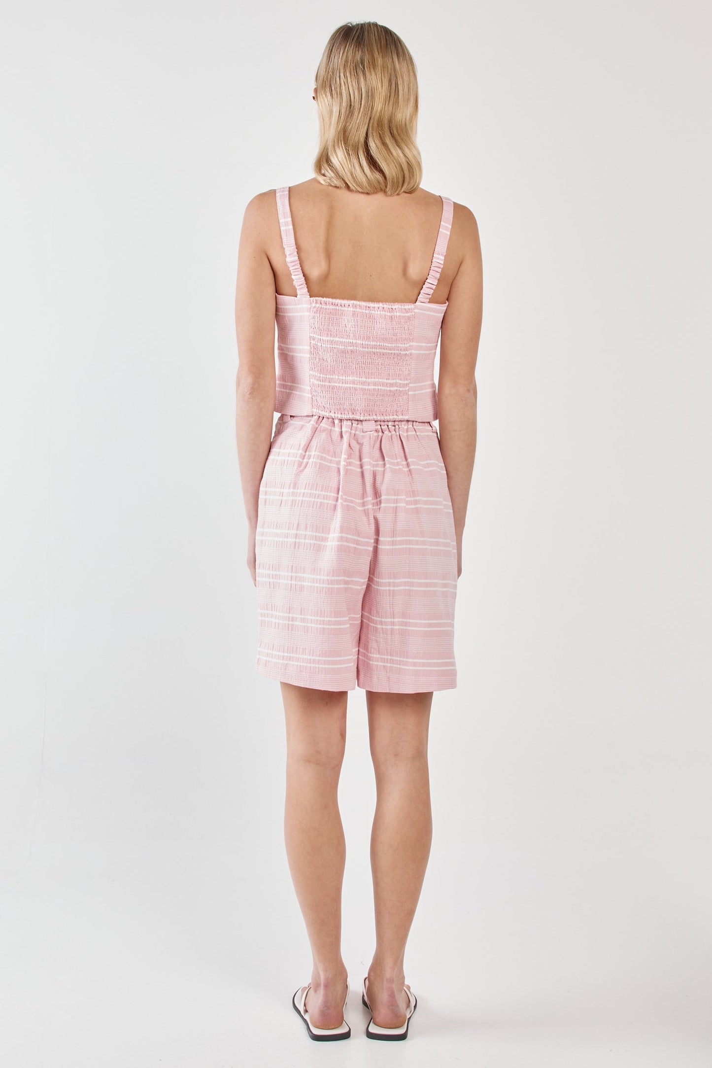 Sass Clothing Lea Short (Pink Stripe)