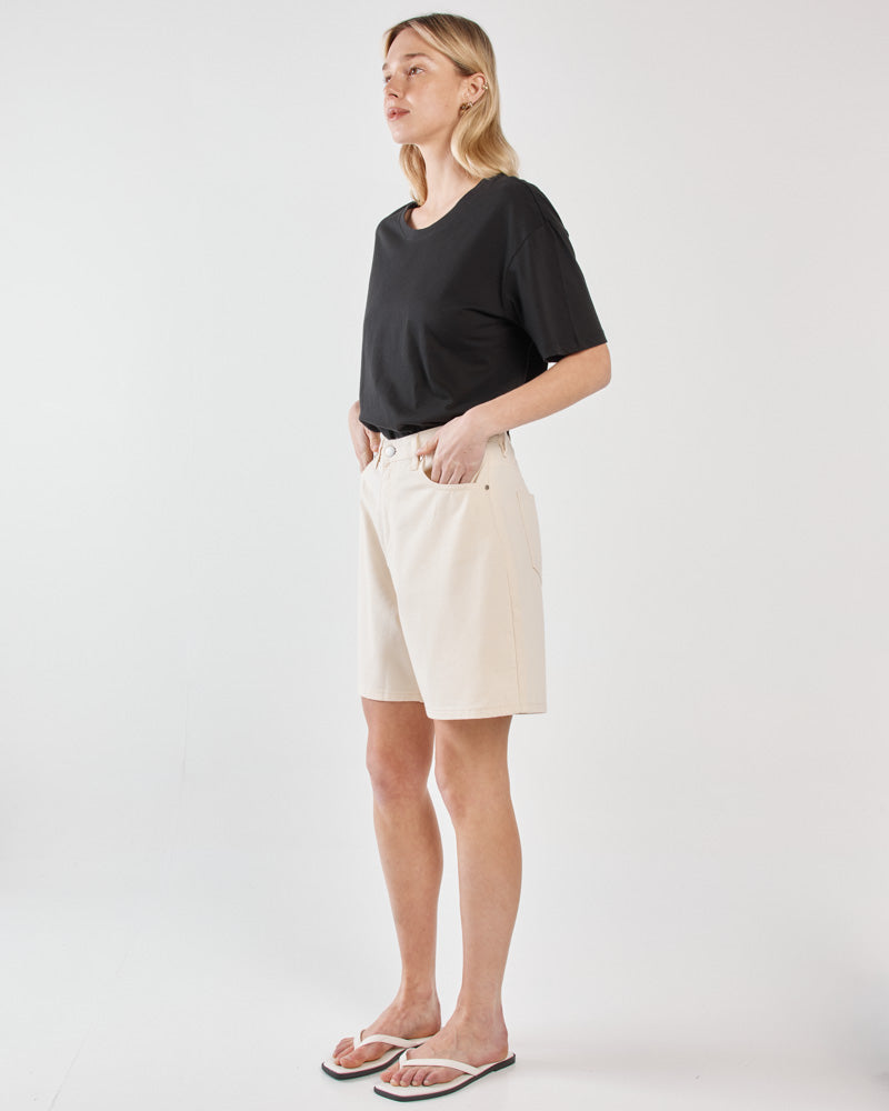 Sass Clothing Sabine Denim Shorts (Parchment Wash)