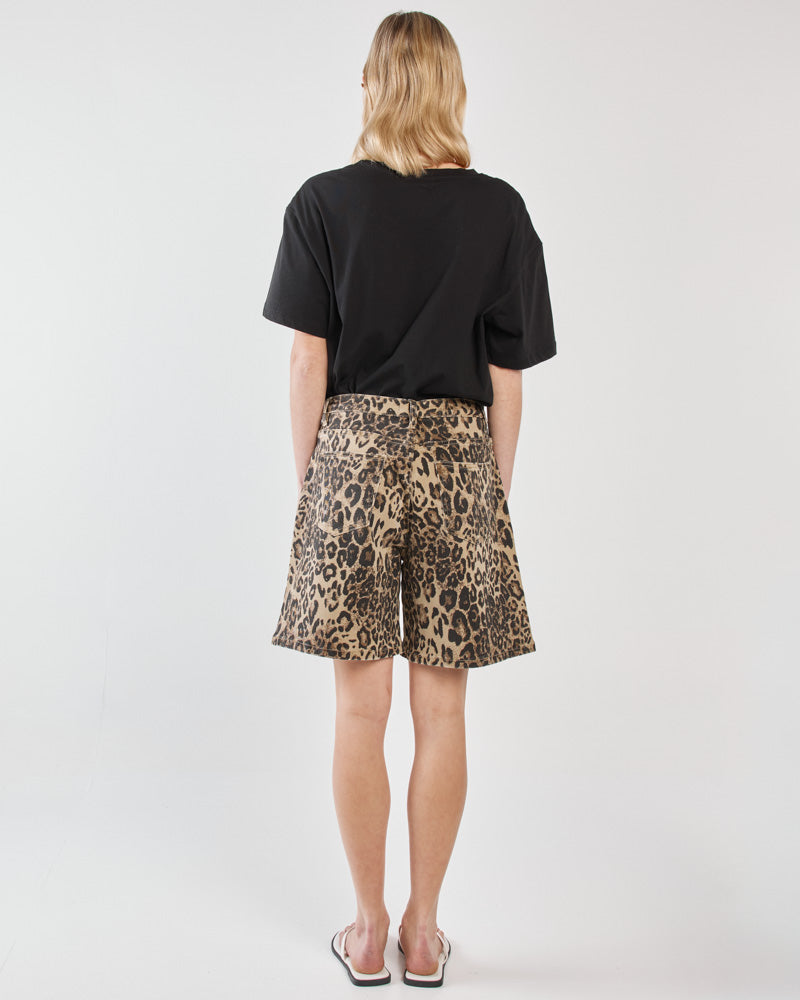 Sass Clothing Sabine Denim Shorts (Animal)
